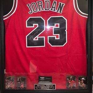 Signed/Autographed COA Authentic Michael Jordan NBA Finals Framed Jersey